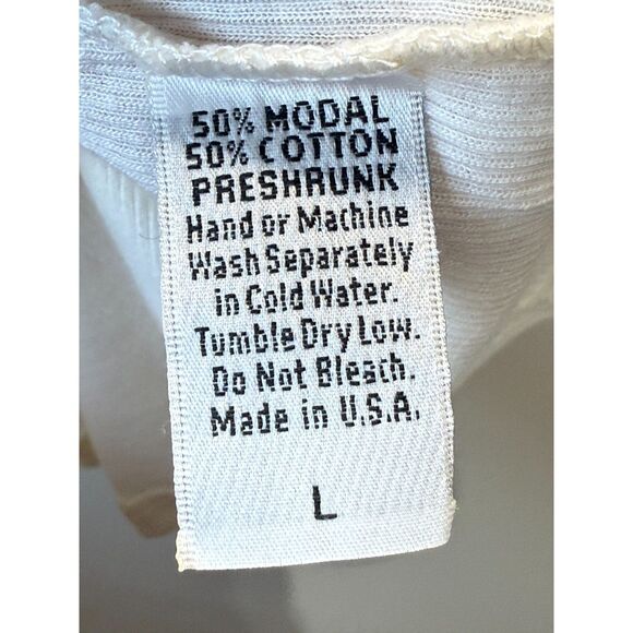 Enza Costa Women's Size Large White Ribbed Mini Dress Cap Sleeve Round Neck NWT - Picture 5 of 5